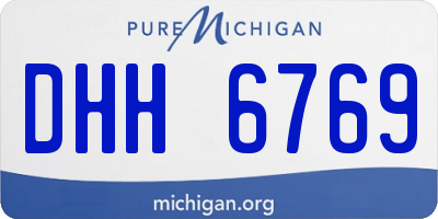 MI license plate DHH6769