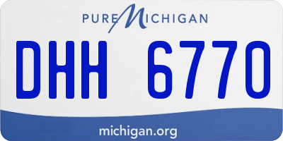 MI license plate DHH6770
