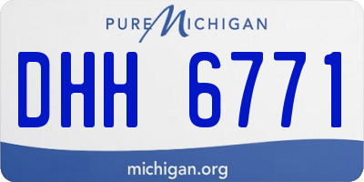 MI license plate DHH6771