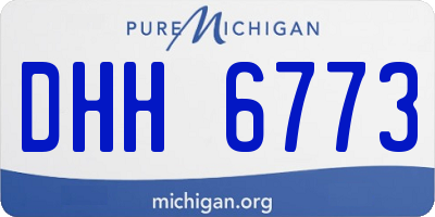 MI license plate DHH6773