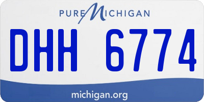 MI license plate DHH6774