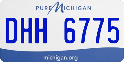 MI license plate DHH6775