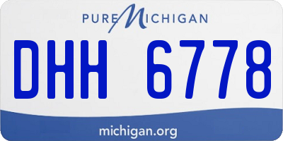 MI license plate DHH6778