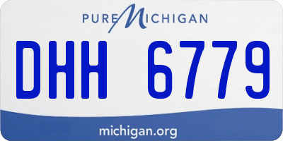MI license plate DHH6779