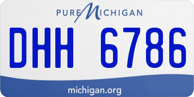 MI license plate DHH6786
