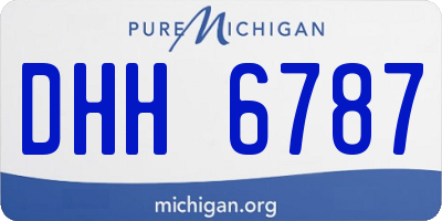 MI license plate DHH6787