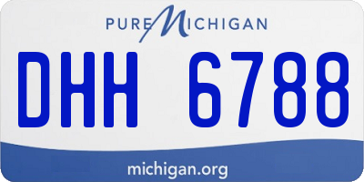 MI license plate DHH6788