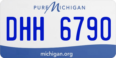 MI license plate DHH6790