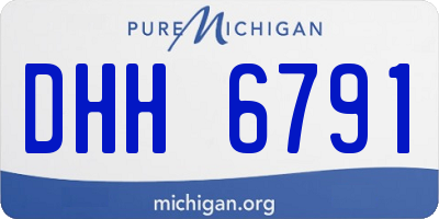 MI license plate DHH6791