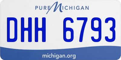 MI license plate DHH6793