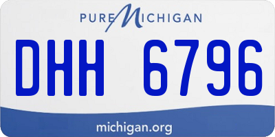 MI license plate DHH6796