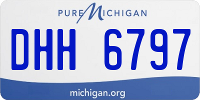 MI license plate DHH6797