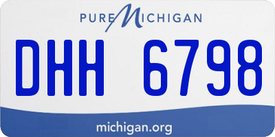 MI license plate DHH6798