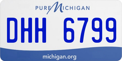 MI license plate DHH6799