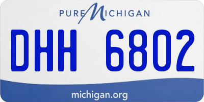 MI license plate DHH6802