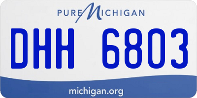 MI license plate DHH6803