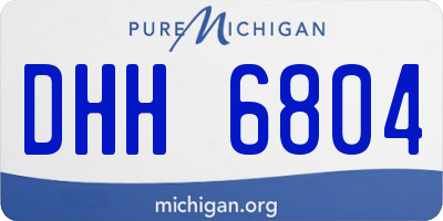 MI license plate DHH6804