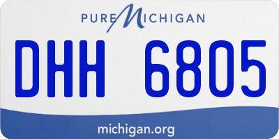 MI license plate DHH6805
