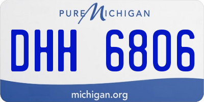MI license plate DHH6806