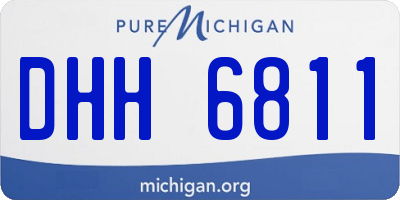 MI license plate DHH6811