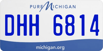 MI license plate DHH6814