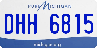 MI license plate DHH6815