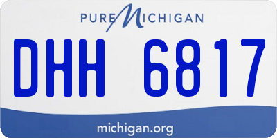 MI license plate DHH6817