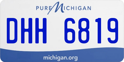 MI license plate DHH6819
