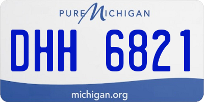 MI license plate DHH6821