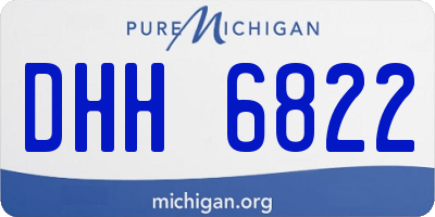 MI license plate DHH6822