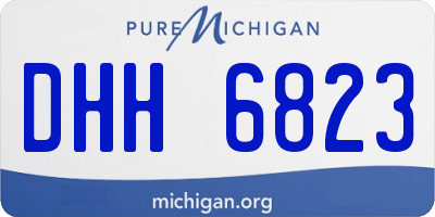 MI license plate DHH6823