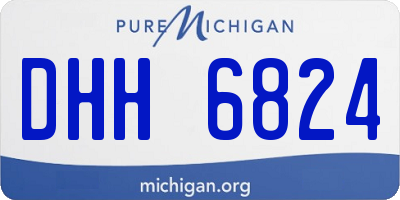 MI license plate DHH6824