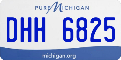 MI license plate DHH6825