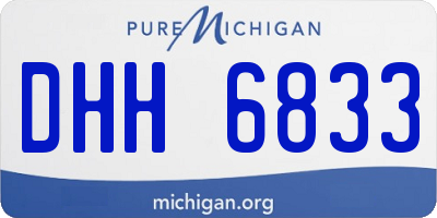 MI license plate DHH6833