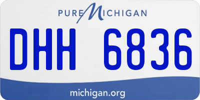 MI license plate DHH6836