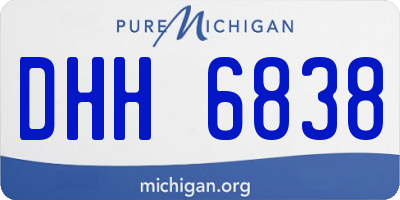 MI license plate DHH6838
