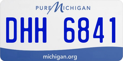 MI license plate DHH6841