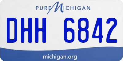 MI license plate DHH6842