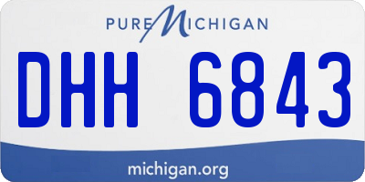 MI license plate DHH6843