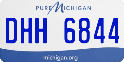 MI license plate DHH6844