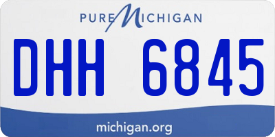 MI license plate DHH6845