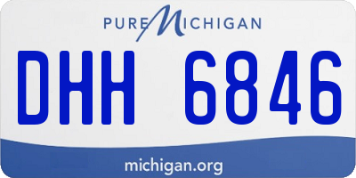 MI license plate DHH6846