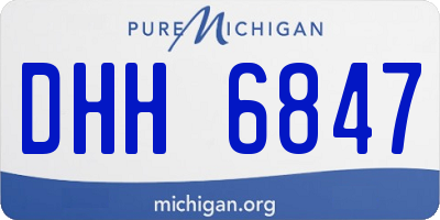 MI license plate DHH6847