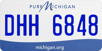 MI license plate DHH6848