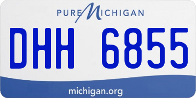 MI license plate DHH6855