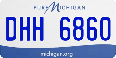MI license plate DHH6860