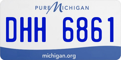MI license plate DHH6861