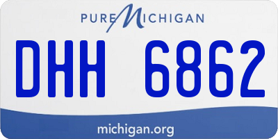 MI license plate DHH6862