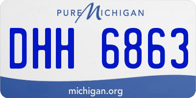 MI license plate DHH6863