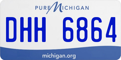 MI license plate DHH6864